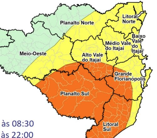 Alerta de Chuvas Intensas em Santa Catarina: Defesa Civil emite recomendações