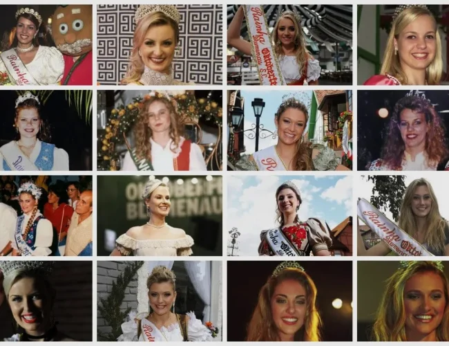 A história das rainhas da Oktoberfest Blumenau desde sua fundação