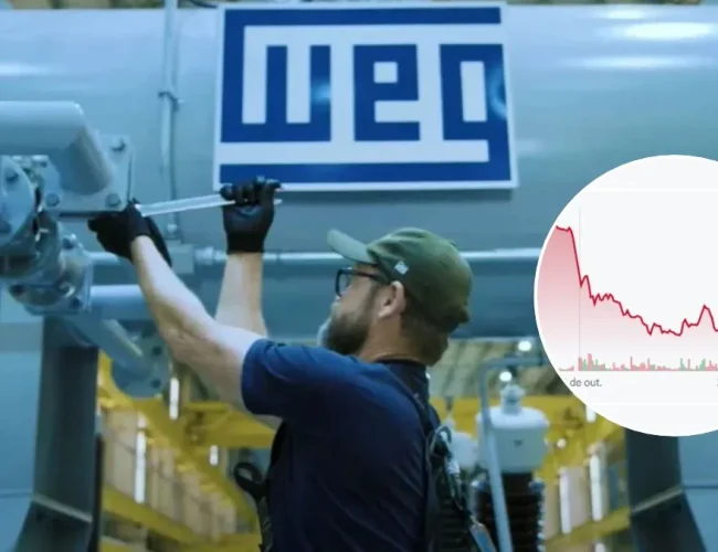Resultados da WEG decepcionam investidores e ações caem na Bolsa