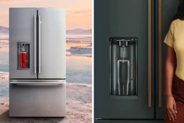 Geladeira da KitchenAid com IA enche copos automaticamente enquanto você relaxa